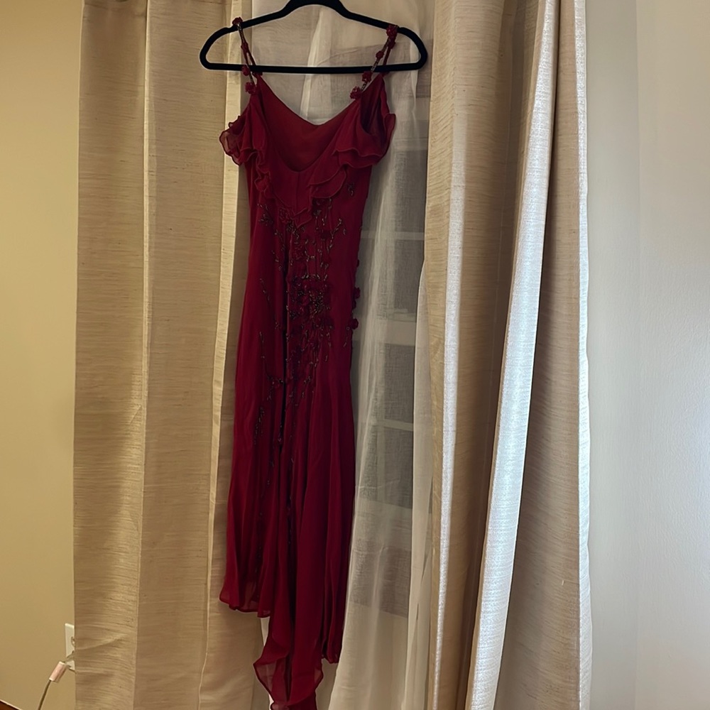 Hand beaded cocktail dress. Very elegant.